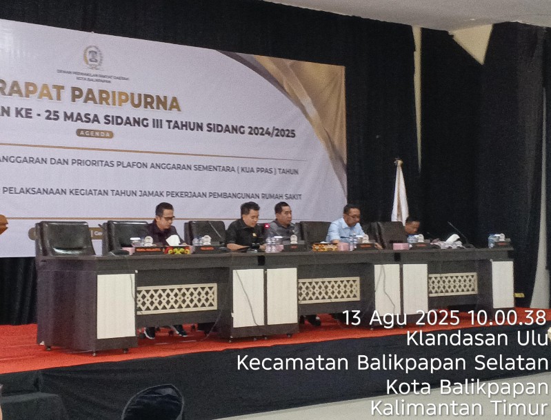 DPRD Balikpapan Setujui KUA-PPAS 2026 dan Pembangunan RS Balikpapan Timur