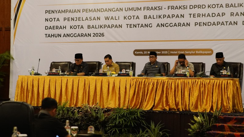 Penyampaian Pandangan Umum Fraksi DPRD terhadap Perubahan Raperda APBD 2026 Jadi Agenda Rapat Paripurna