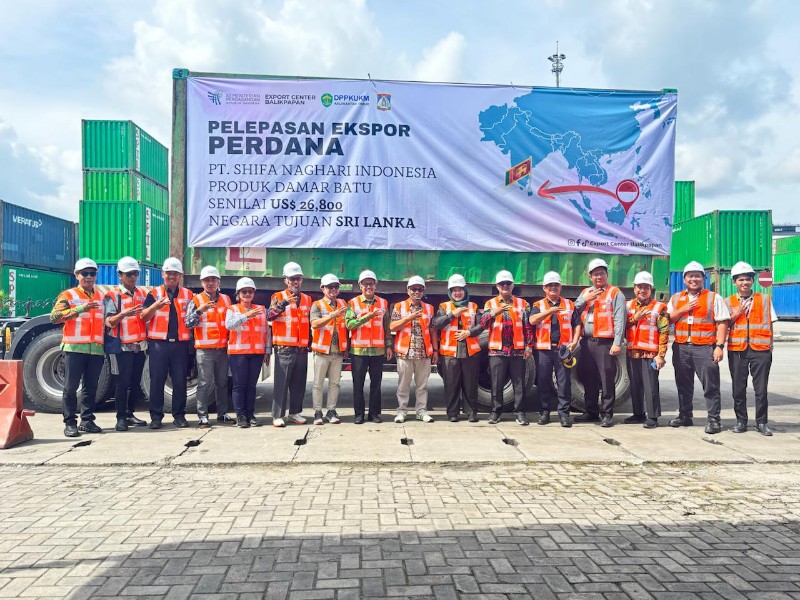 Dukung Ekspor Nonmigas, PT KKT Fasilitasi Pengiriman Perdana Damar Batu