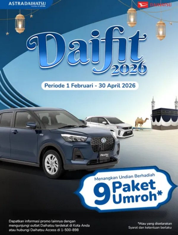 Program Daihatsu Idul Fitri 2026 Hadir Lagi, 9 Paket Umrah Menanti